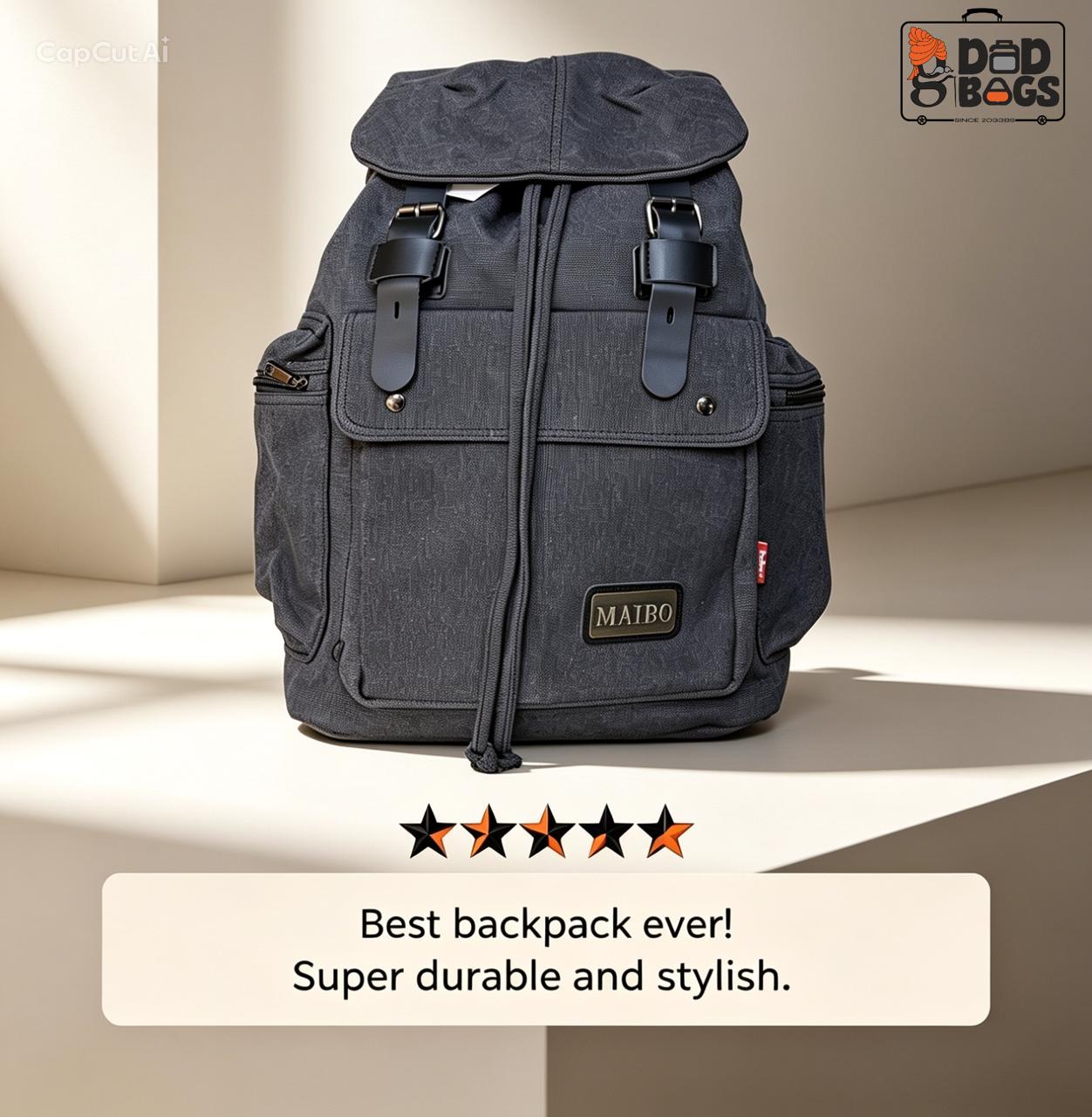 Featured black MAIBO backpack